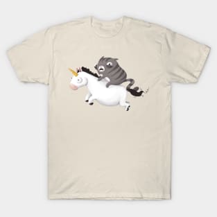 Cat and Unicorn T-Shirt